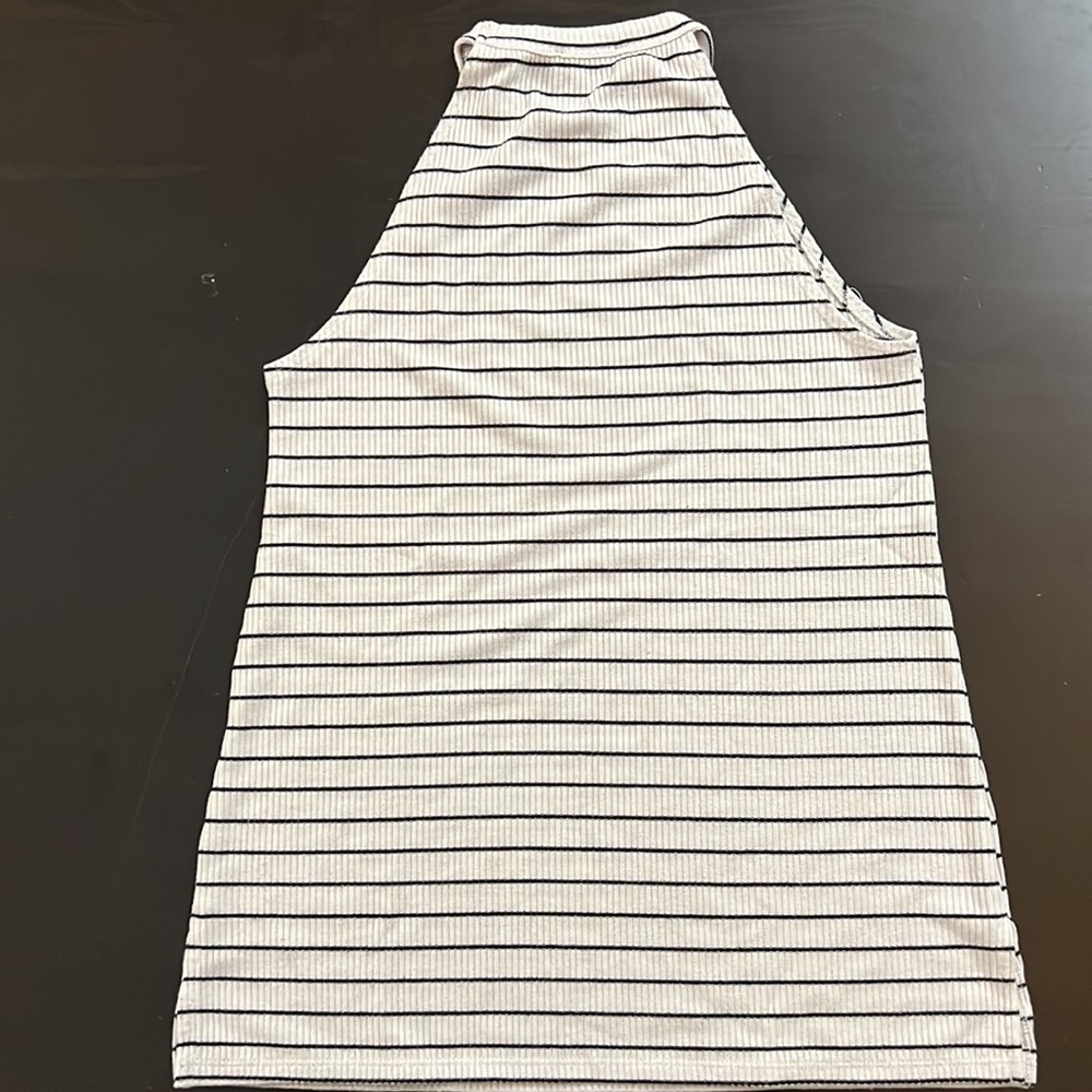 Cotton On Striped Ribbed High Neck Tank - Picture 2 of 3